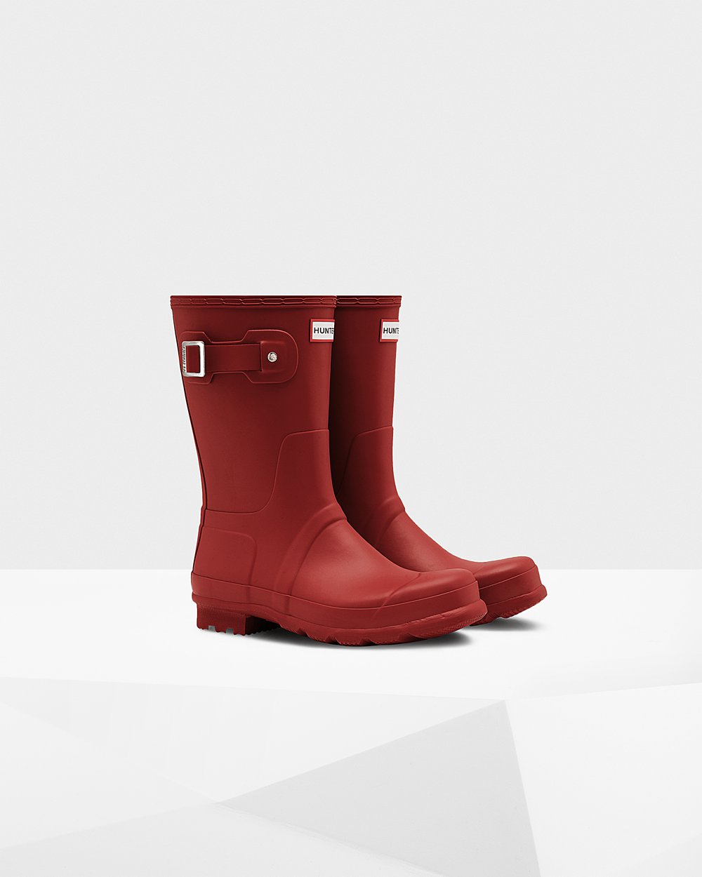 Mens Hunter Short Rain Boots Red - Original - 0835276-QE